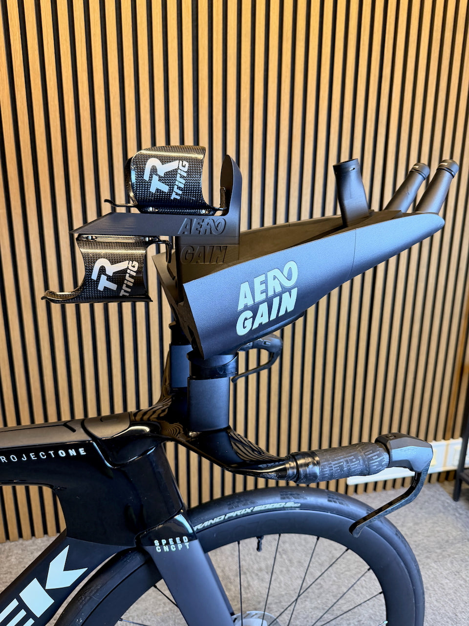 Aero Cockpit fitted to a Trek Speed Concept Project One, seen from the side