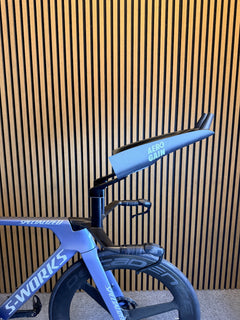 Aero Cockpit at maximum reach with the risers set to 22 degrees, showing the 70 mm reach range